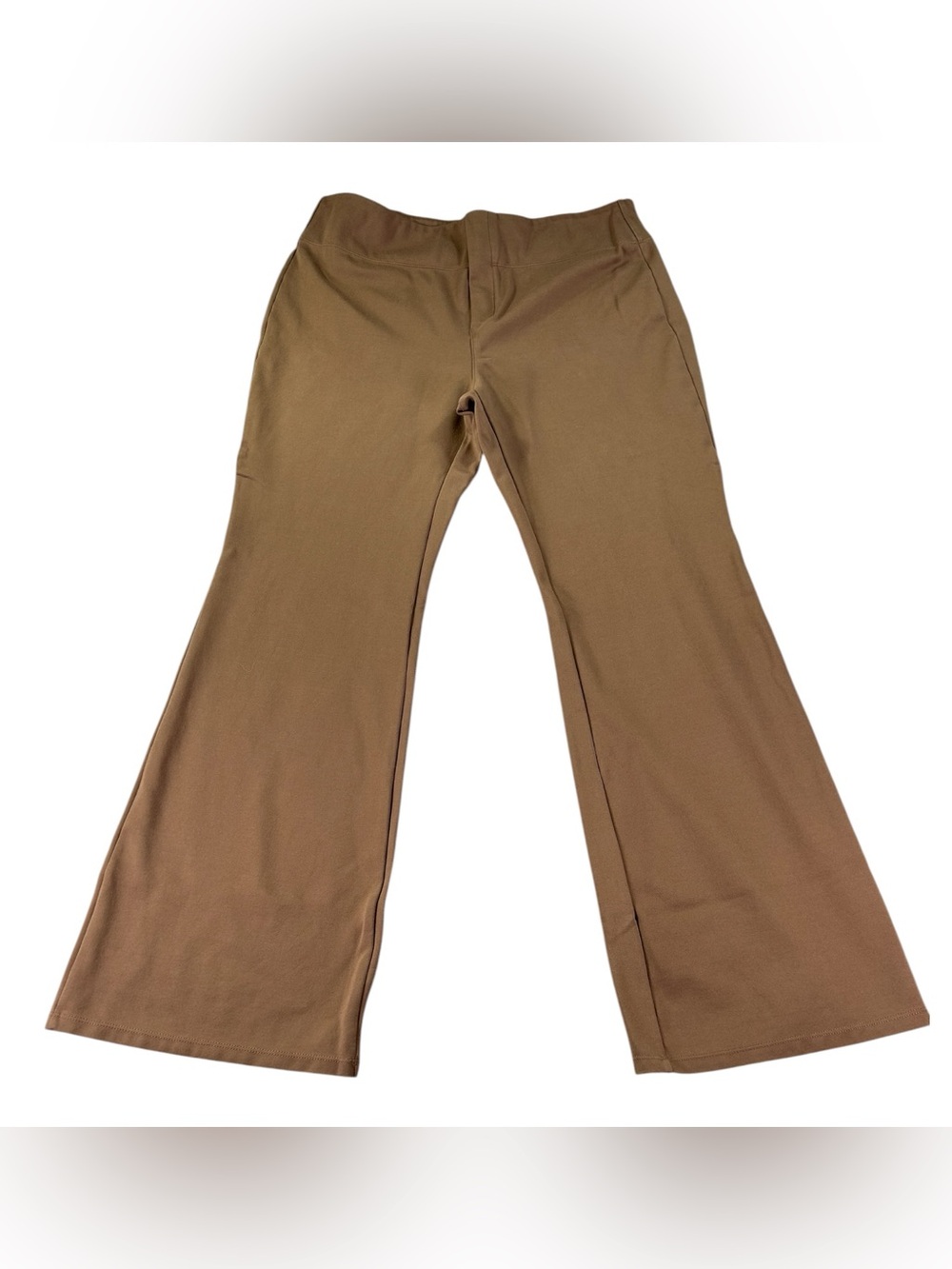 Halara Flex High Waisted Slight Flare Work Pants Women’s XL 16 Brown Office